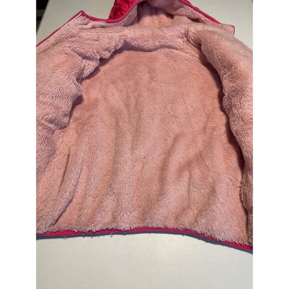 Eddie Bauer Pink & Purple Ombre Quilted Hooded Jacket With Fleece Lining - Picture 8 of 15